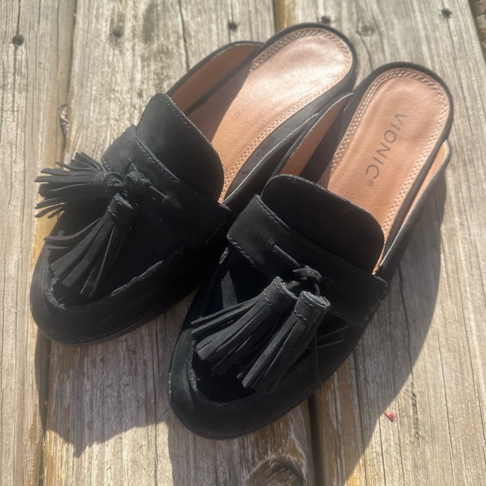Vionic Black Reagan Mule Size 5